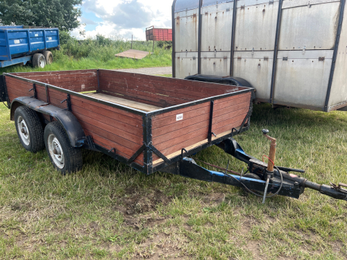 Twin axle car trailer