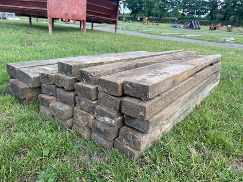 28 x 6ft fence posts, mix of 5x3 and 6x3