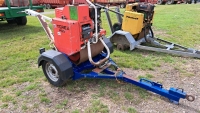 Benford Terex pedestrian roller with trailer