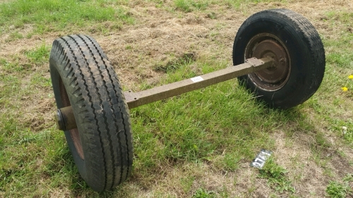 Ferguson 12 stud trailer axle with good wheel bearing and tyres