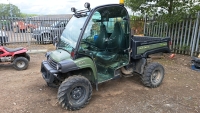 John Deere Gator 2011 XVU855, enclosed cab, electric tip, 4x4, tow bar, extra lights front and rear, 1724 hours, V5, YJ11FPE