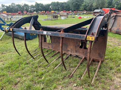 Muck fork and grab, pin and cone brackets