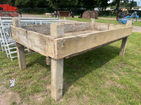 Wooden 8x4 cattle trough