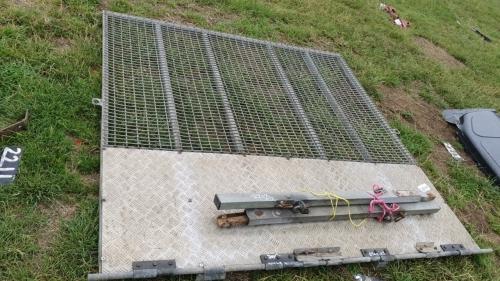 Genuine Ifor Williams Rear Full Width Loading Ramp with X2 Corner Posts, X2 Springs, Bolts & Hinges