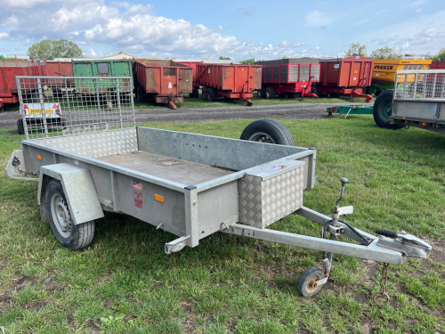 Swaledale ATV RJ 8'x4'3" trailer, 13" wheels, unbraked, strap box, mesh tail gate