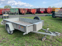 Swaledale ATV RJ 8'x4'3" trailer, 13" wheels, unbraked, strap box, mesh tail gate