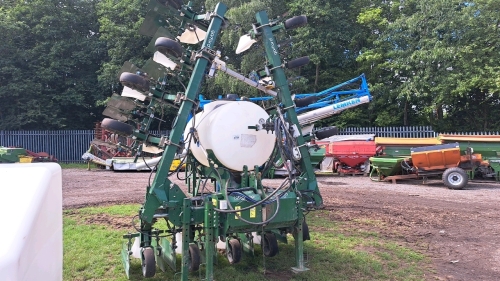 Garford Robocrop precision guided 12 row band sprayer/hooded sprayer and hoe