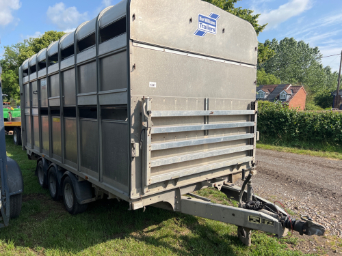 2018 Ifor Williams 14ft demount livestock trailer with sheep decks and gates, documents in office