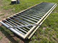 2 x steel pig gates 11'x3'6"