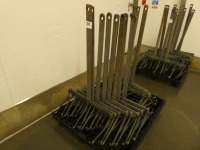 11 x cast iron hangers