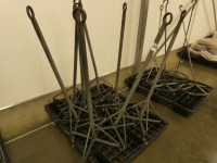 8 x cast iron hangers with spike