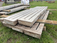 6 x concrete pig slats 7'x1' (a further 170 available, collect YO42, will assist with loading)