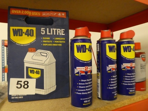 5ltr drum and 5 cans of WD40