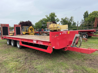JPM 27T low loader trailer c/w 10-stud commercial axles, 2016