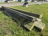 5 x wooden fencing posts