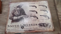 Colt .32 Revolver tin sign