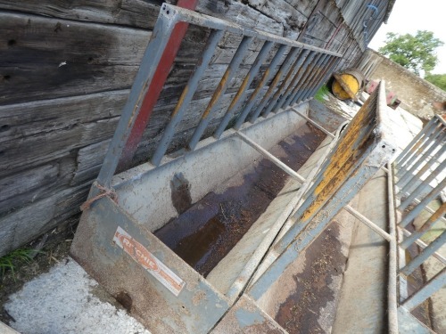 INCLUDED BY PERMISSION. 15ft cattle feed barrier with trough