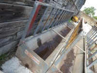 INCLUDED BY PERMISSION. 15ft cattle feed barrier with trough