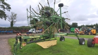 Krone SW800E twin rotor rake, electric controls, gwo, 2008
