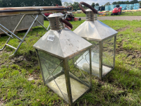 2x large s/s lanterns
