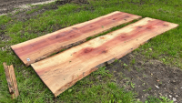 2 x Giant Redwood slabs