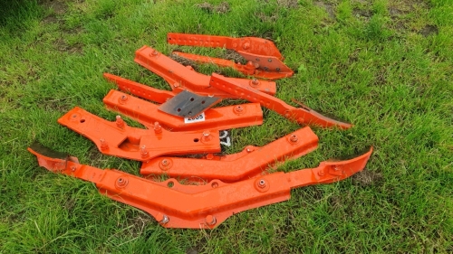 Quantity of new Kuhn plough parts, skimmer legs etc