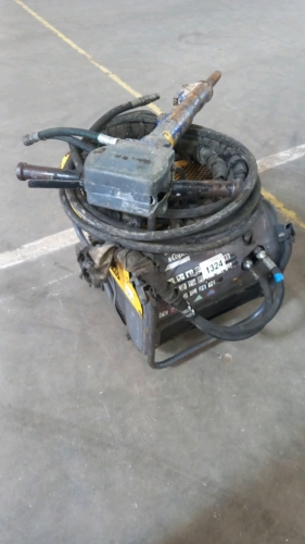 Atlas Copco LP9 20P hydraulic power pack with breaker and chisel, working order