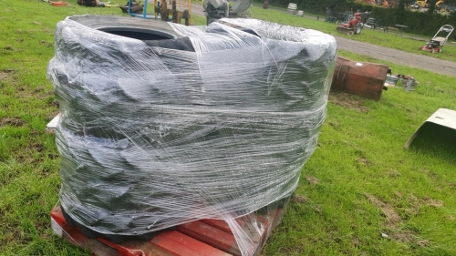 Pallet of 12 Vaderstad part worn tyres for Rapid drill