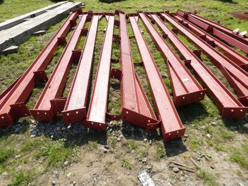 12 x steel portal frames approx 30ft wide