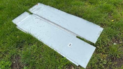 Quantity of galvanised sheets