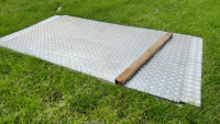 5 x aluminium chequer plate 8x4 sheets