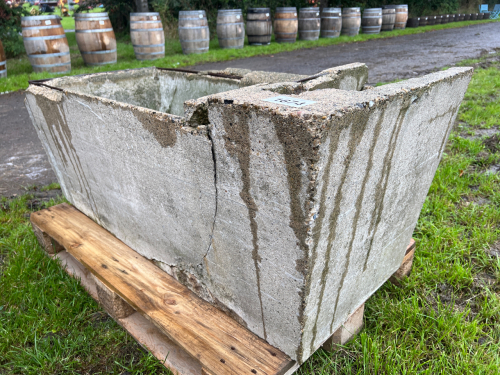 4ft x 2ft concrete water trough
