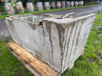 4ft x 2ft concrete water trough