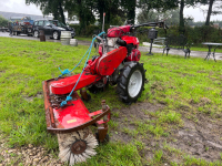 Honda F720 2-wheel tractor, brand new Honda GX2090 engine, fitted Wessex brush, working