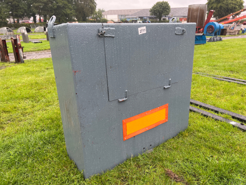 Tractor transport box tool box