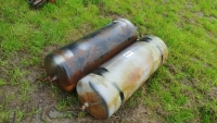 2 x trailer air tanks