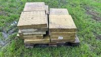 Pallet of V70 pimple flags, buff colour