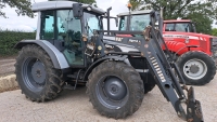 Hurliman XT110 tractor c/w aircon, Sigma 4 loader, 5100 hours, PX55AEF, with V5