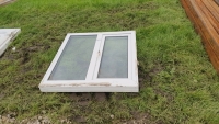 White PVC double glazed window 1000x1070mm