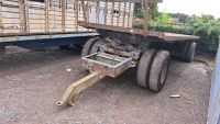 25ft artic dolly trailer, no rust, sound wooden floor
