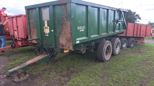 Bailey 11T grain trailer, super singles, sprung drawbar, good brakes