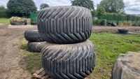 2 x Alliance 800/45/26,5 8-stud wheels