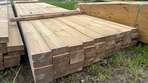 approx 214” x 5” x 2” timber