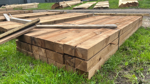 approx 95” x 3.5” x 2.5” timber