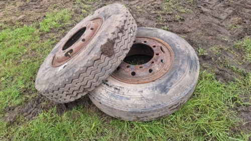 Pair of 10 stud lorry wheels