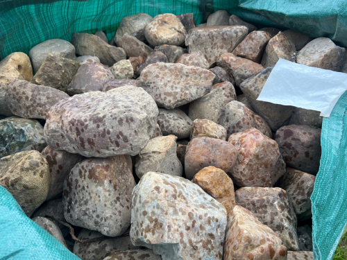 Dumpy bag of cobbles
