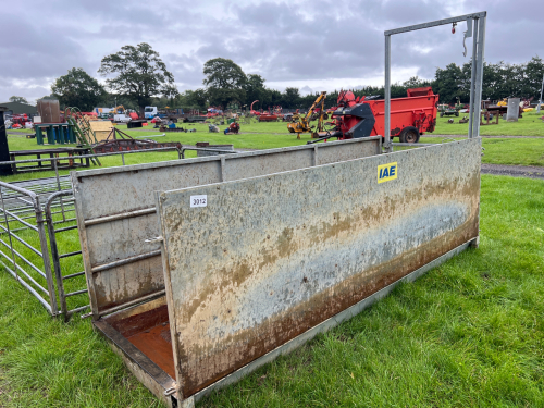 Galvanised sheep foot bath