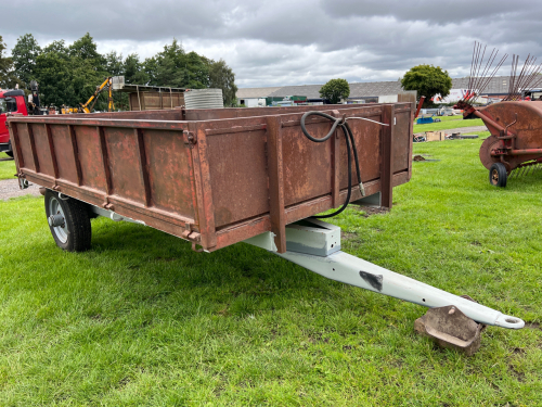 12-stud Ferguson 3m tipping trailer, steel body, Ferguson chassis, partly restored. New tyres, hydraulic seals and pipes
