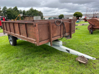 12-stud Ferguson 3m tipping trailer, steel body, Ferguson chassis, partly restored. New tyres, hydraulic seals and pipes