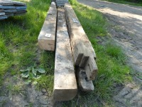 4 wooden beams, 4x6, 6x6